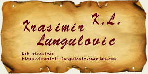 Krasimir Lungulović vizit kartica